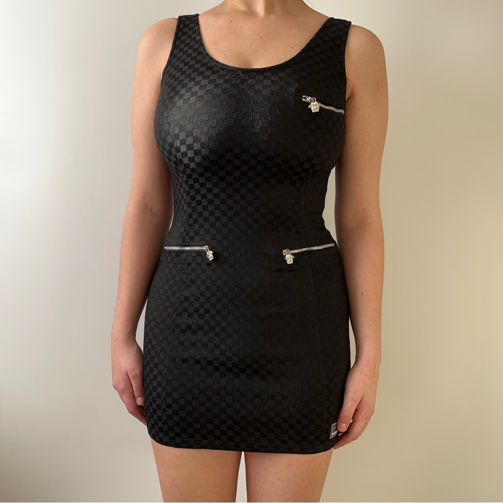 Versace vintage zipper mini dress - Picture 1 of 5